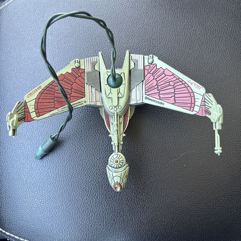 1994 Hallmark Star Trek Klingon Bird of Prey Light Ornament